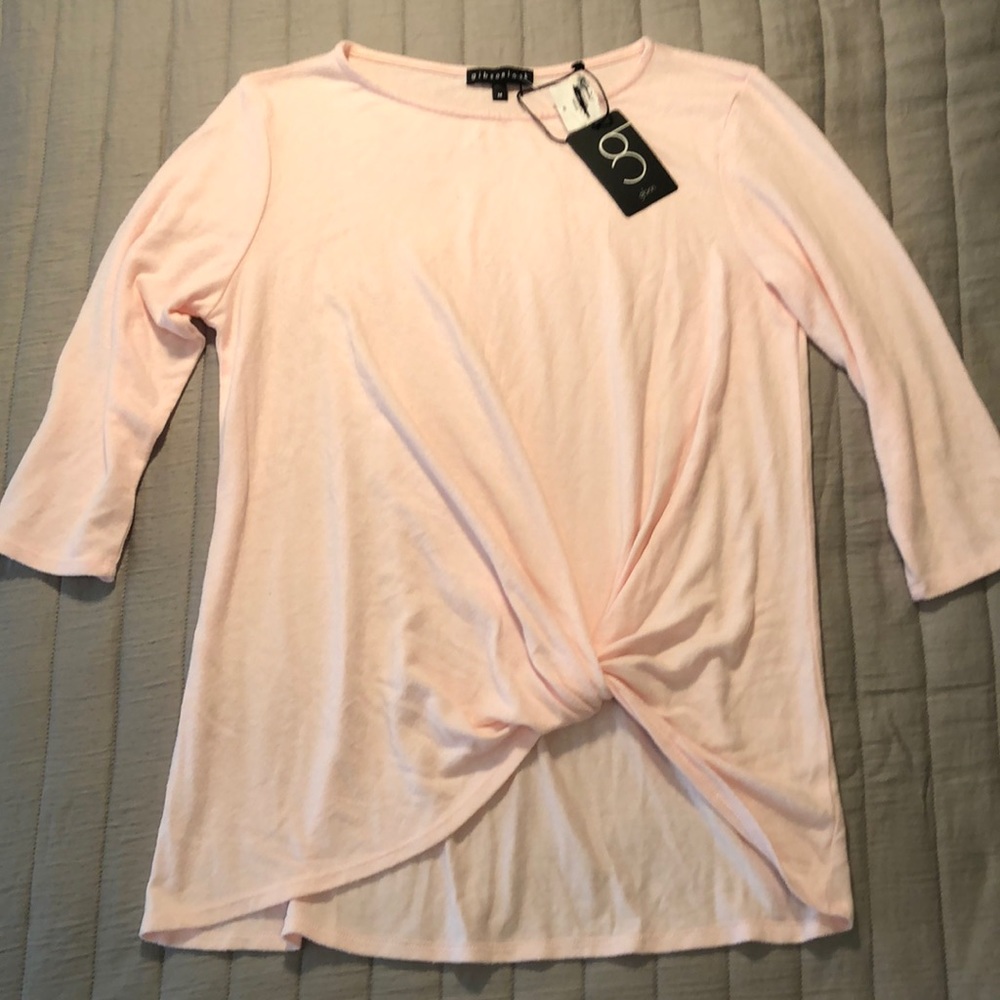 Gibson NEW with tags top, size medium pastel pink